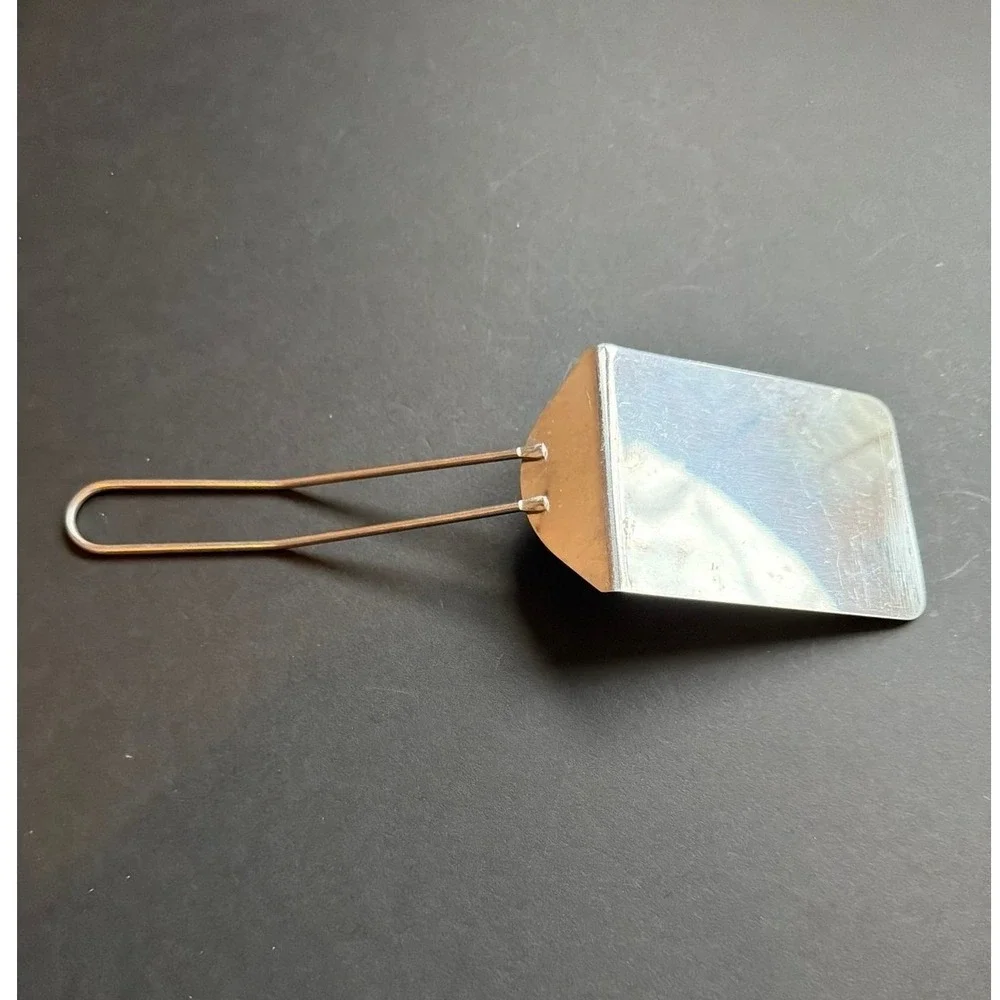 Vintage Stainless Steel Brownie Server Rectangular Cake Spatula Wire Loop Handle